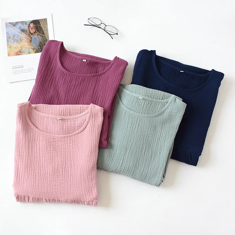 Solid Cotton Nightgown