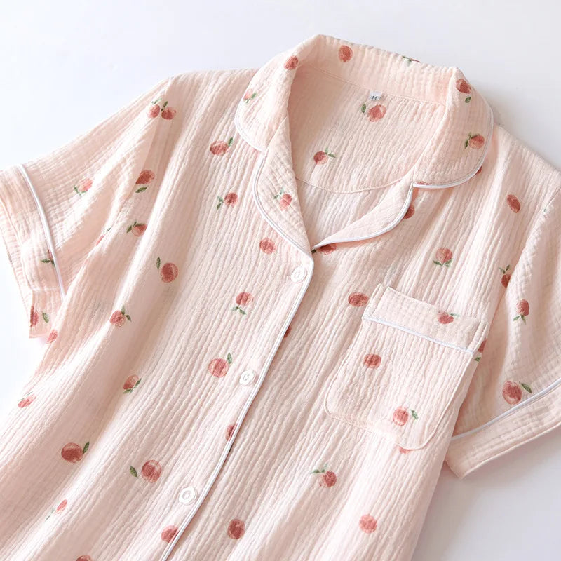 Cute Peachy Short Pajama Set