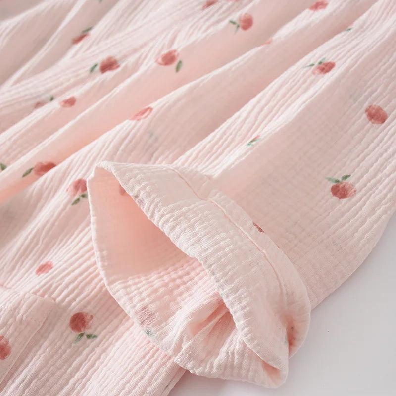 Cute Peachy Cotton Robe