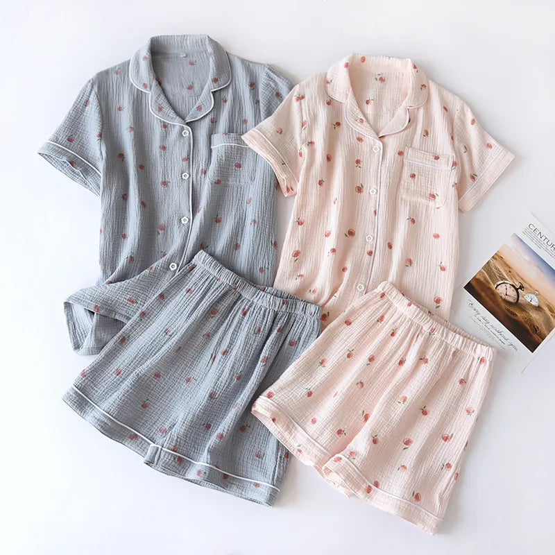Cute Peachy Short Pajama Set