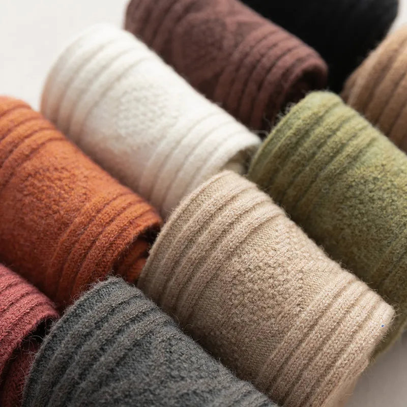 Striped Wool Crew Socks