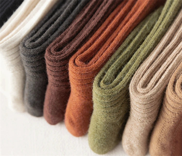Striped Wool Crew Socks
