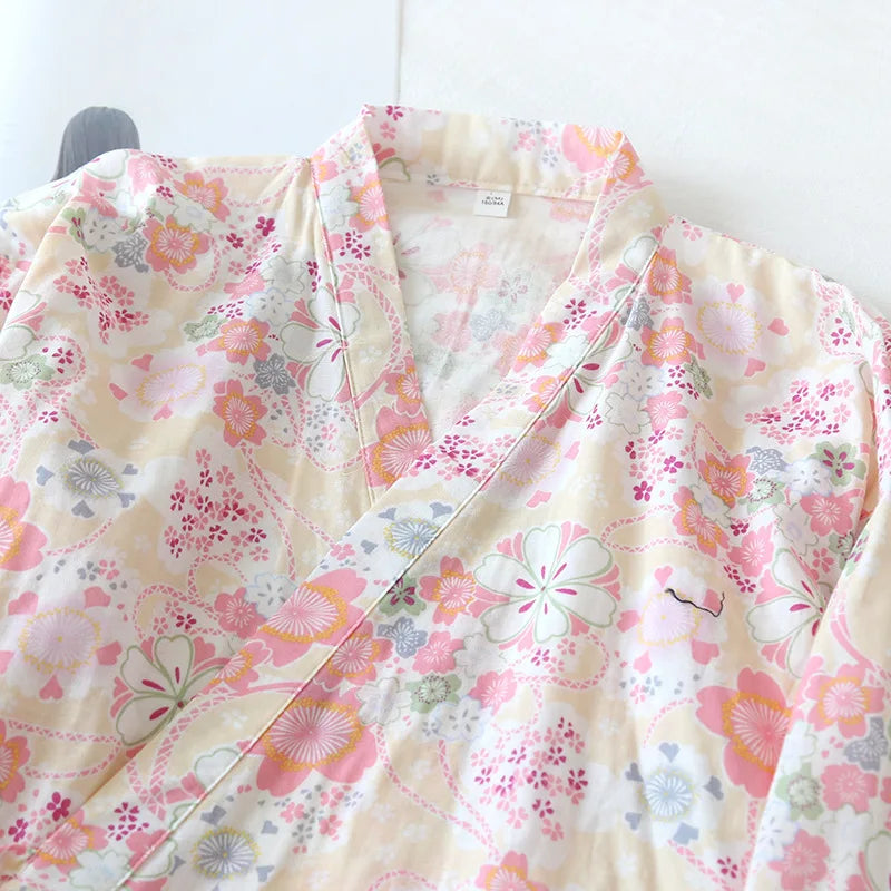 Sakura Bloom Cotton Robe