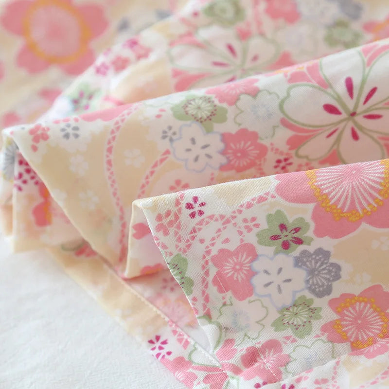 Sakura Bloom Cotton Robe
