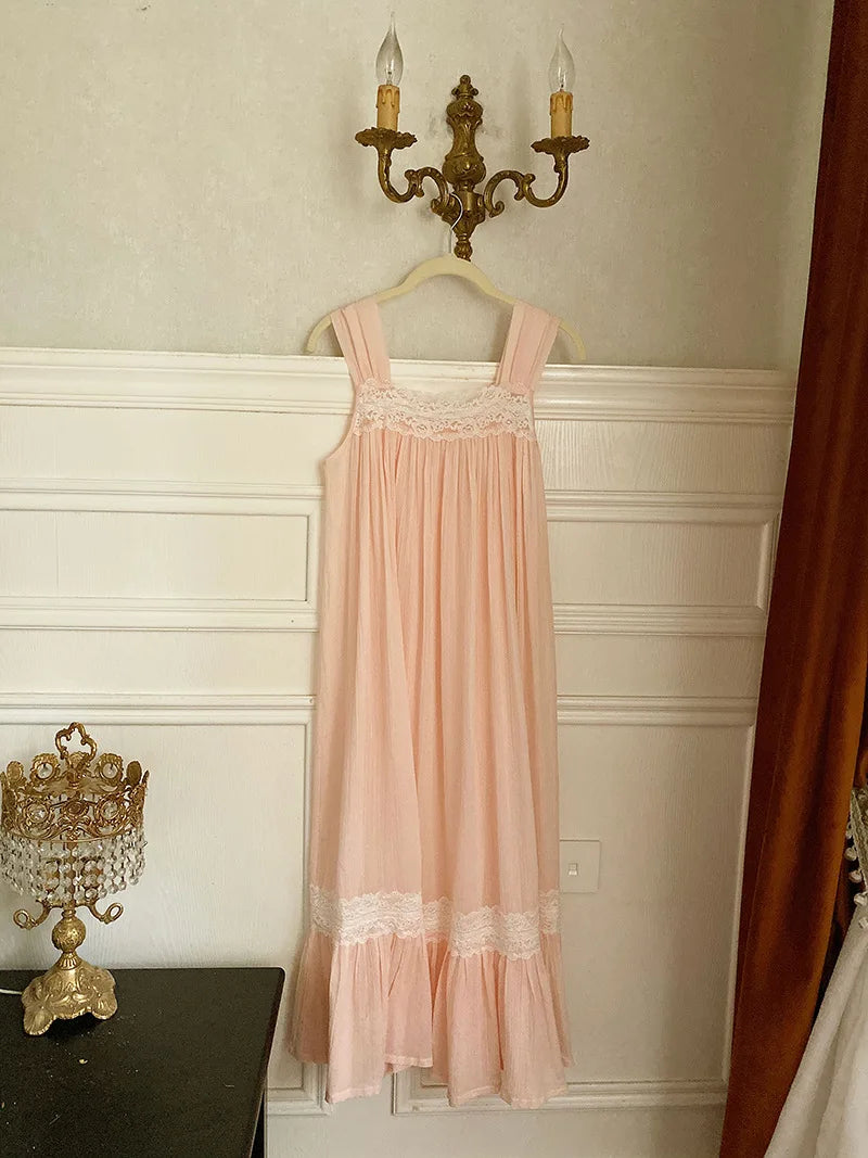 Luxe Vintage Princess Cotton Nightgown