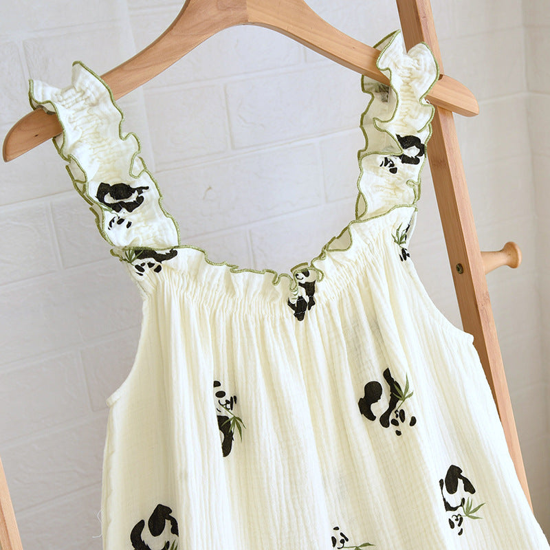 Panda Cotton Cami Nightgown