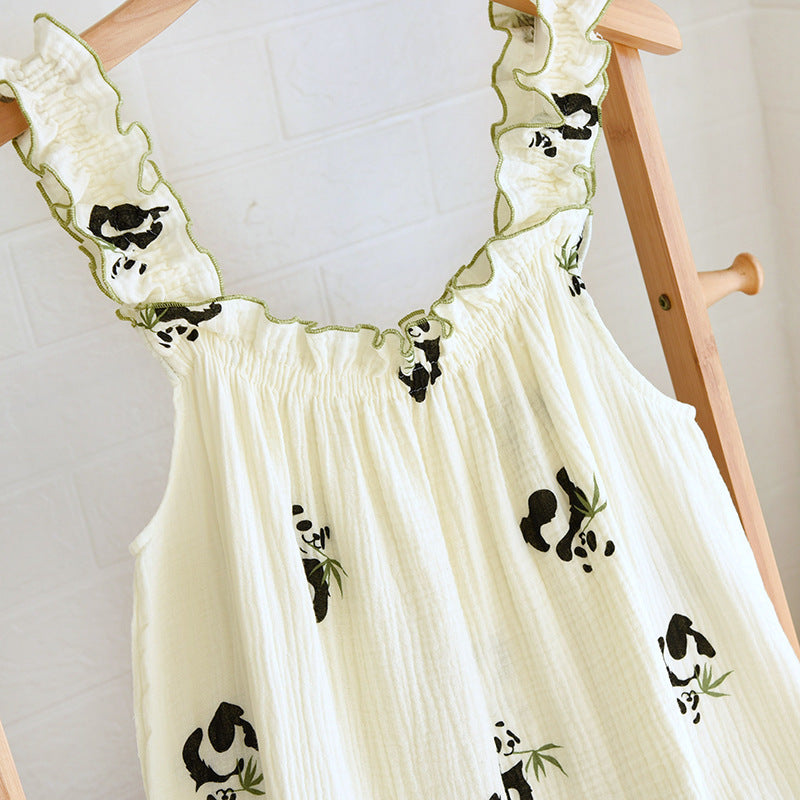 Panda Cotton Cami Nightgown