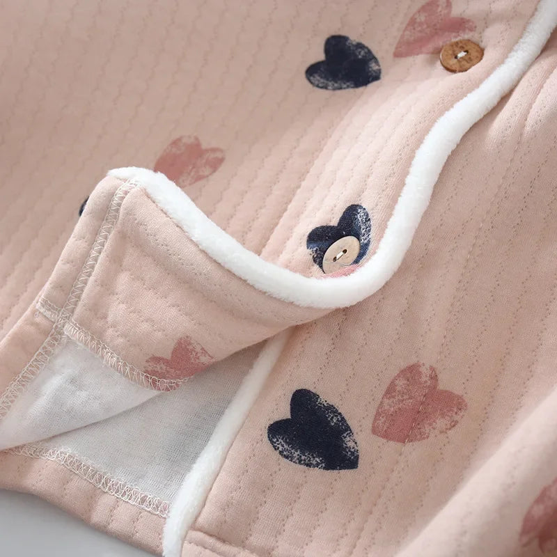 Thick Cotton Layered Nightgown