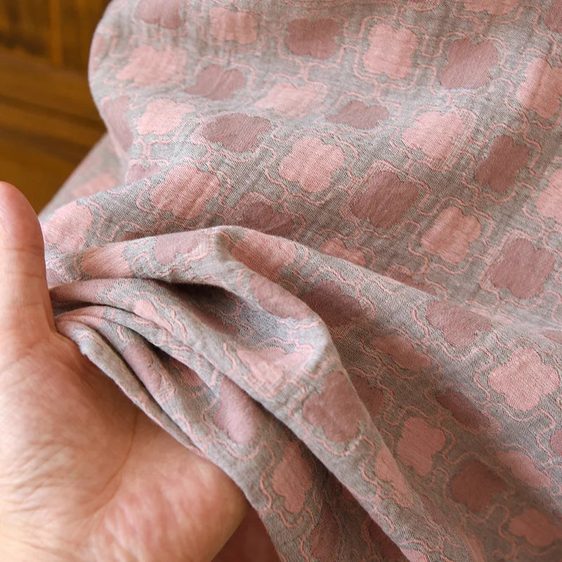 Loose Pullover Cotton Jacquard Nightgown