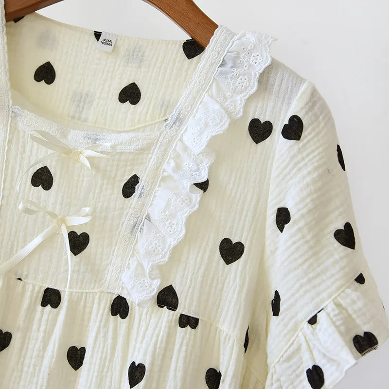 Cute Cotton Princess Style Nightgown