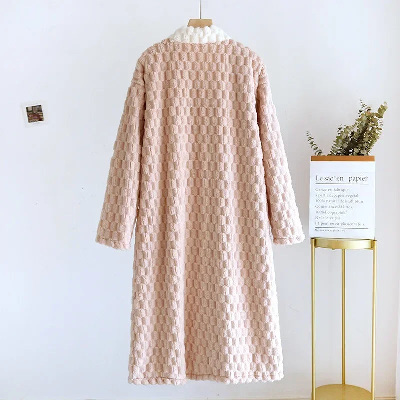 Plush Faux Fur Robe