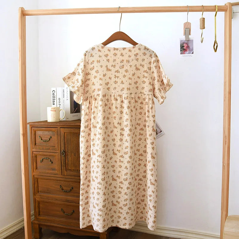 Cute Cotton Princess Style Nightgown