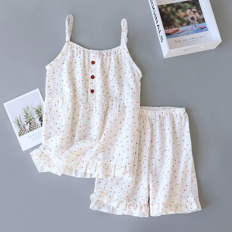 Light-and-Cozy Cotton Cami Loungewear Set
