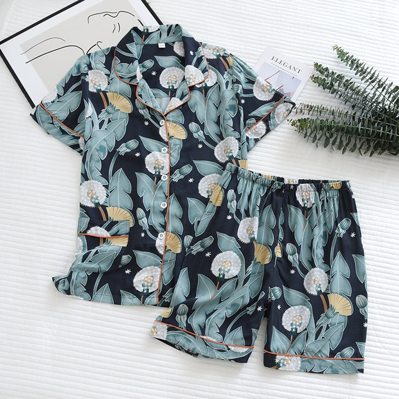 Cozy Viscose Pajama Set - Shorts