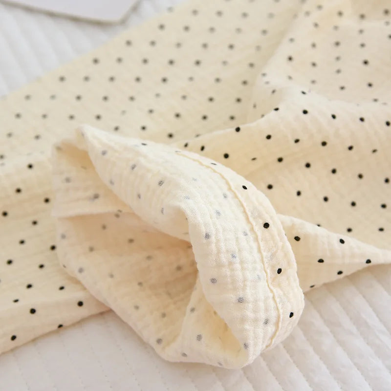 Polka Dot Cotton Long Sleeve Pants Pajama Set
