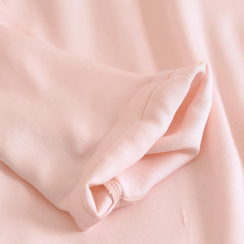 Minimalist Viscose Long Sleeve Pants Pajama Set