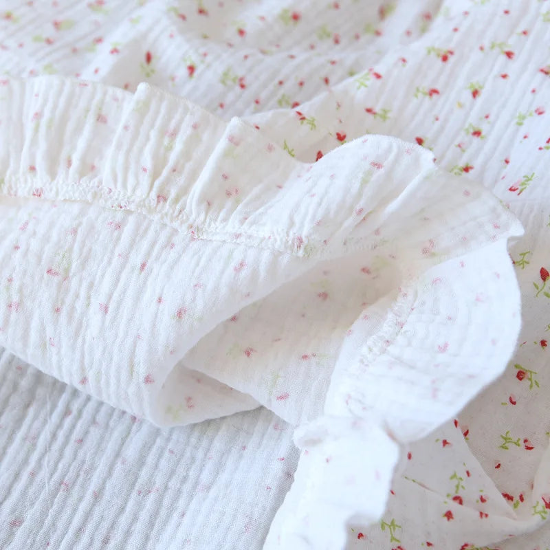 Light-and-Cozy Cotton Cami Loungewear Set