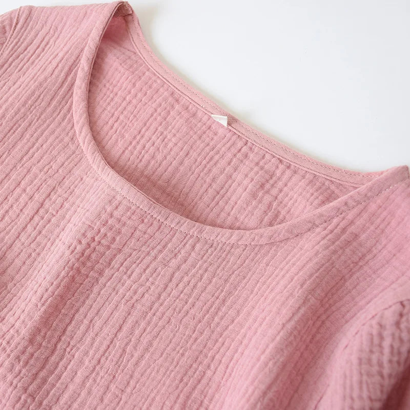 Solid Cotton Nightgown