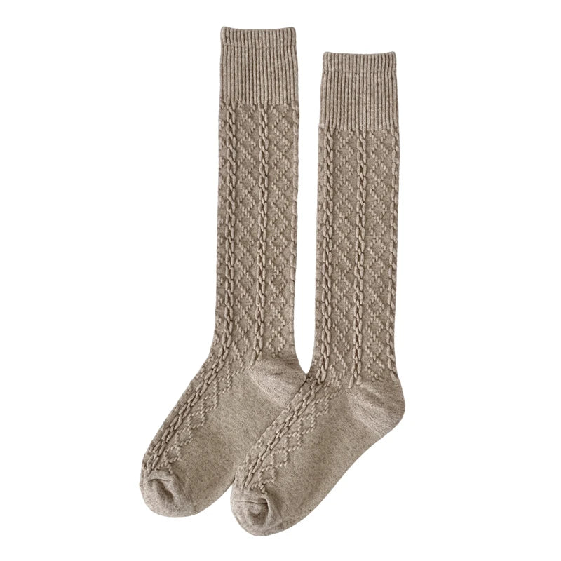 Chic Retro Knee-High Socks