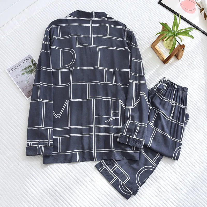 Luxe Viscose Long Sleeve Pants Pajama Set