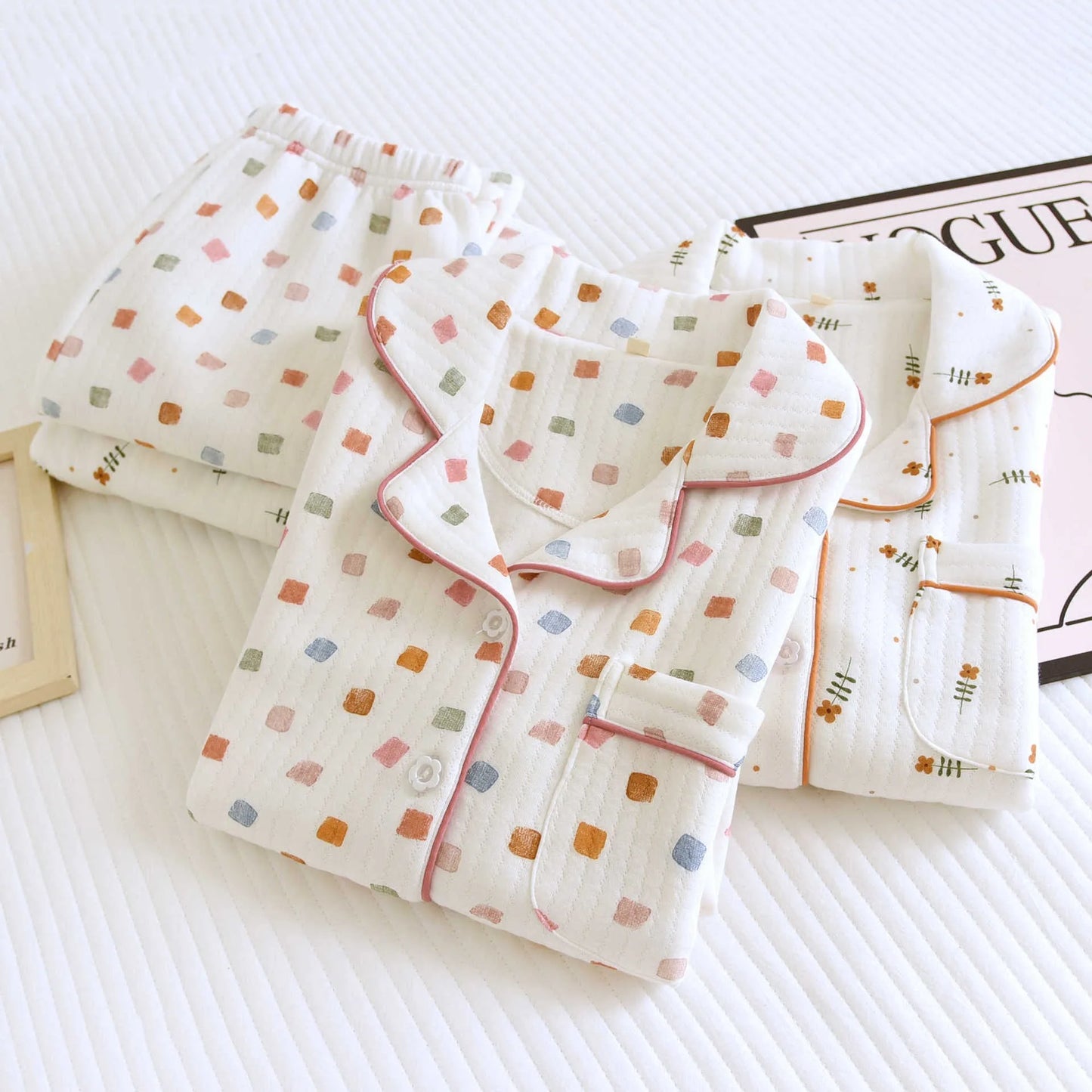 Playful Cotton Long Sleeve Pants Pajama Set
