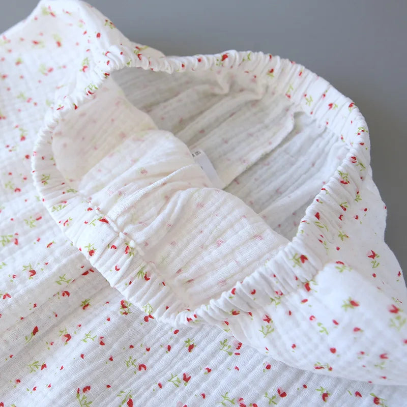 Light-and-Cozy Cotton Cami Loungewear Set