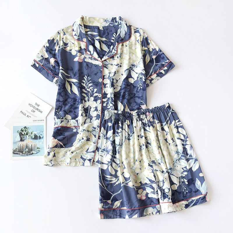 Cozy Viscose Pajama Set - Shorts