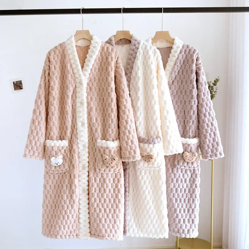 Plush Faux Fur Robe