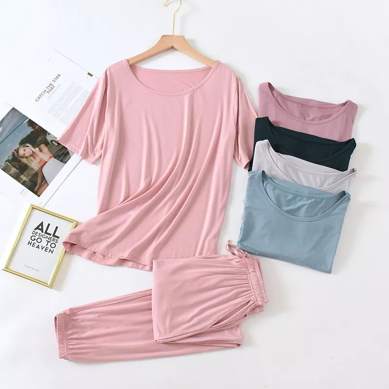 Casual Comfort Modal Joggers Loungewear Set