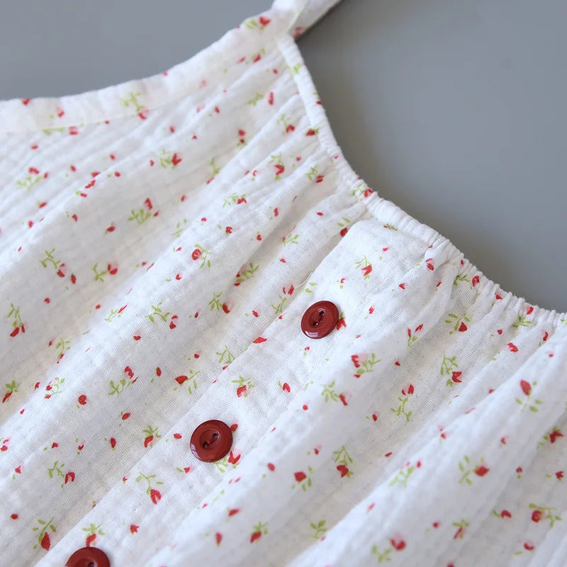 Light-and-Cozy Cotton Cami Loungewear Set