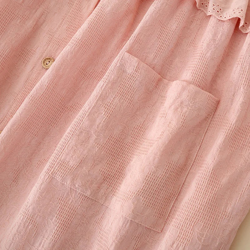 Doll Collar Princess-Style Cotton Nightgown