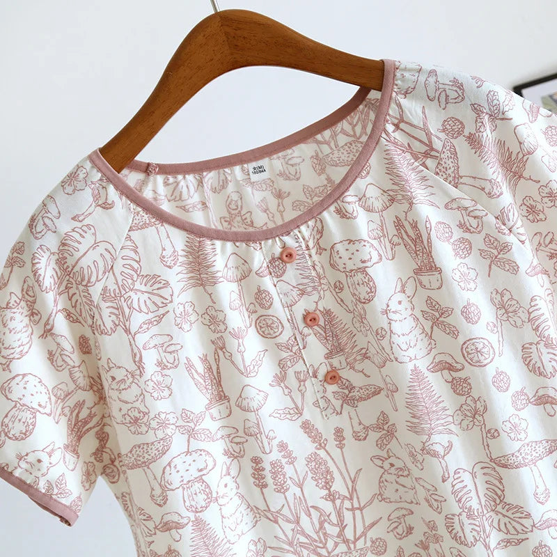 Enchanted Forest Cotton Nightgown