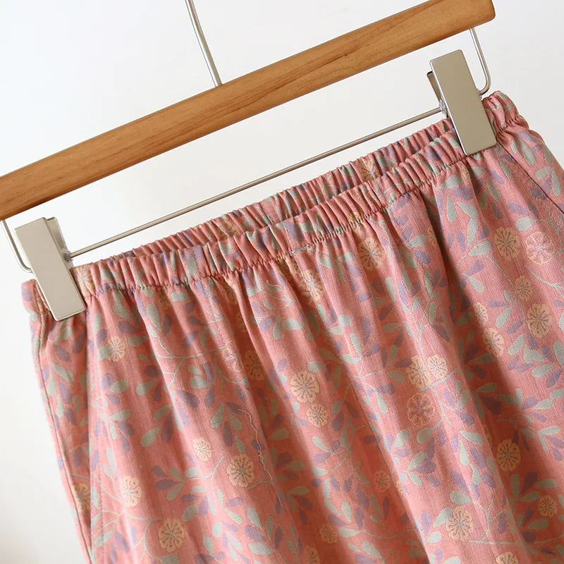 Floral Blush Cotton Loungewear Set