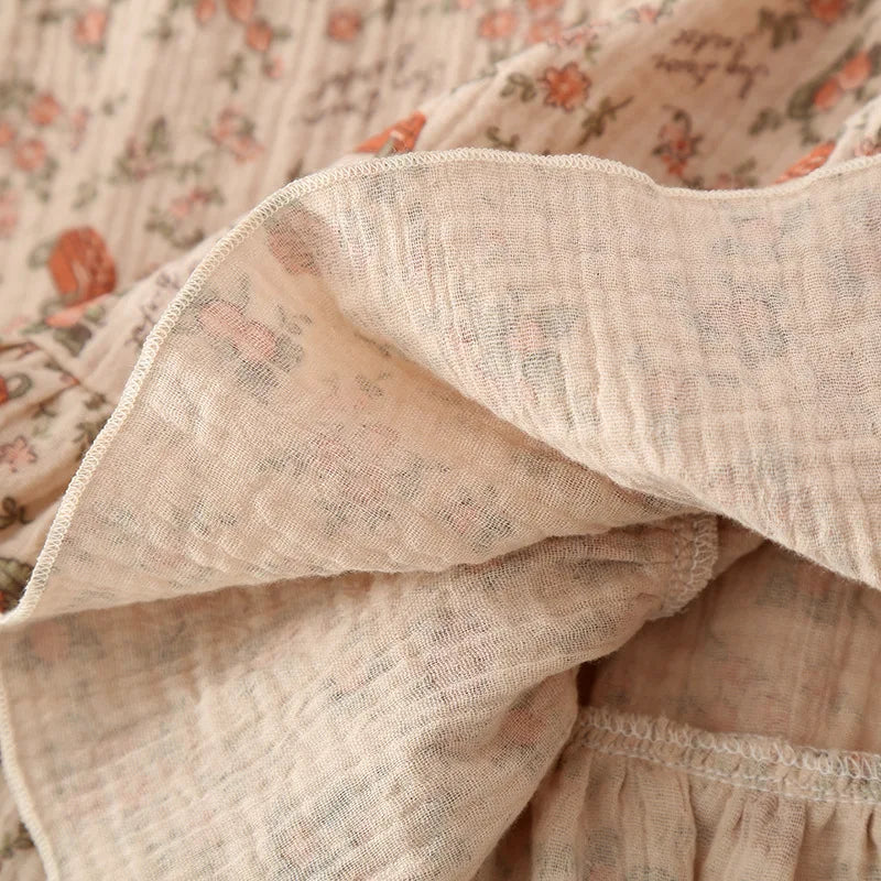 Floral Soft Cotton Long Nightgown