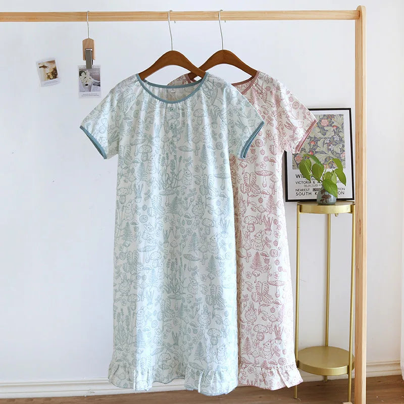 Enchanted Forest Cotton Nightgown
