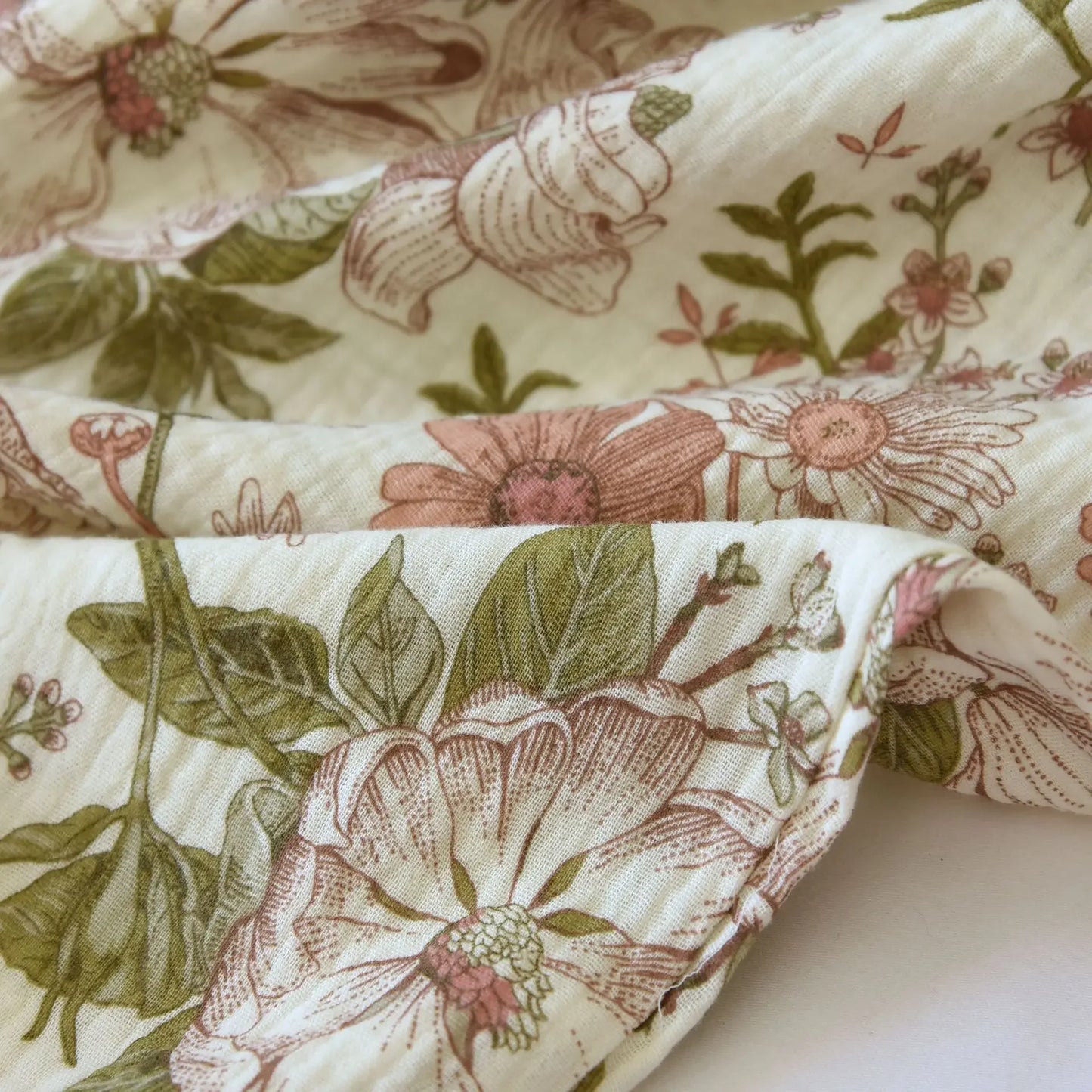 Flower Garden Cotton Long Sleeve Pants Pajama
