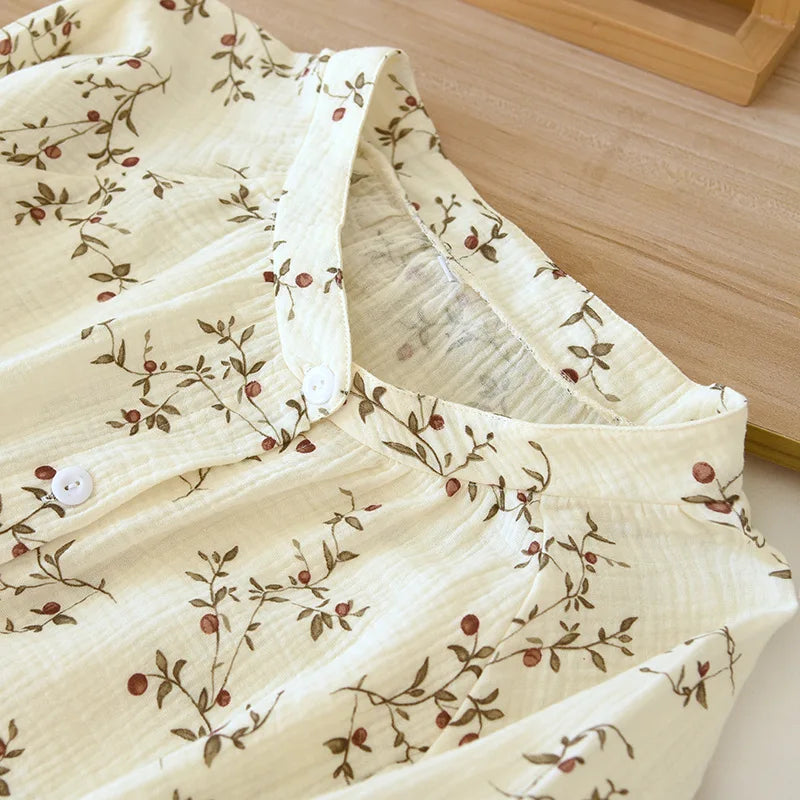 Countryside Pure Cotton Long Sleeve Pants Pajama Set