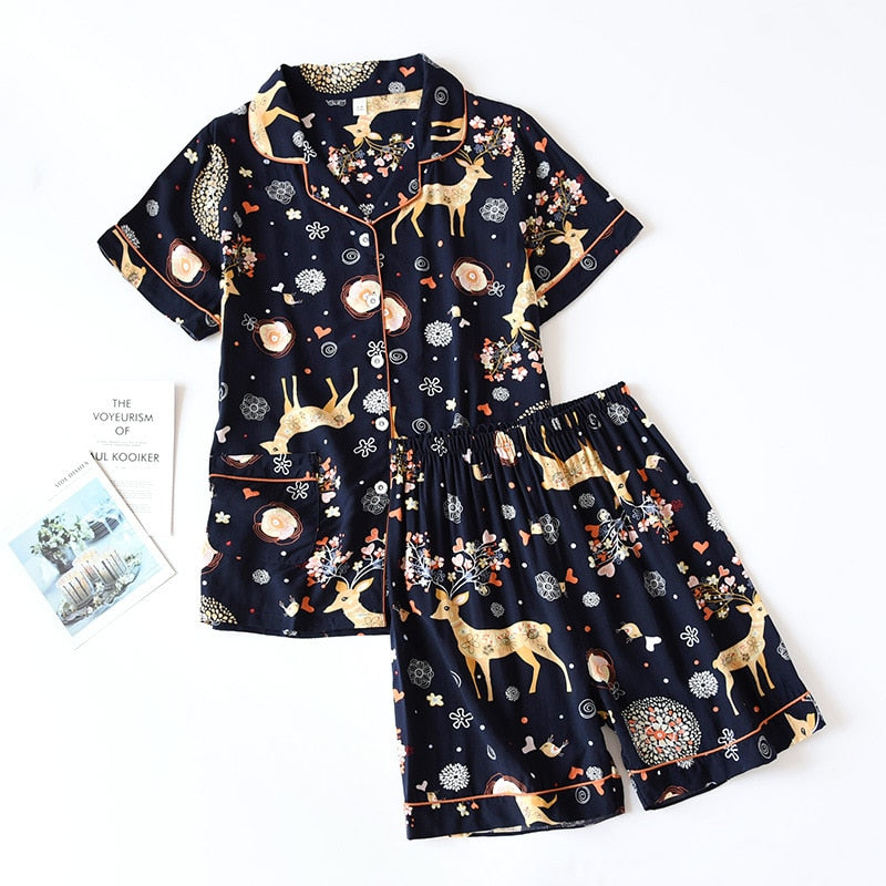 Cozy Viscose Pajama Set - Shorts