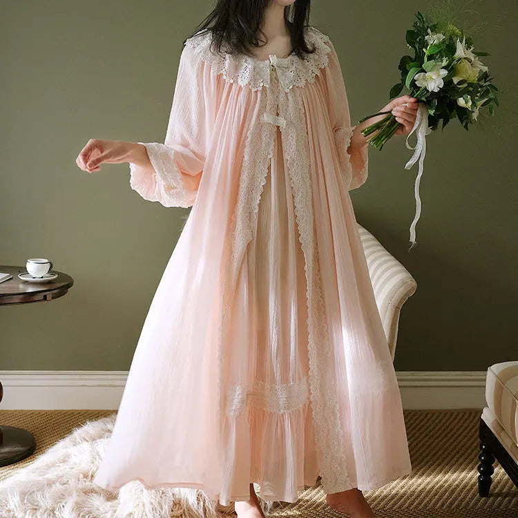 Luxe Vintage Princess Cotton Nightgown