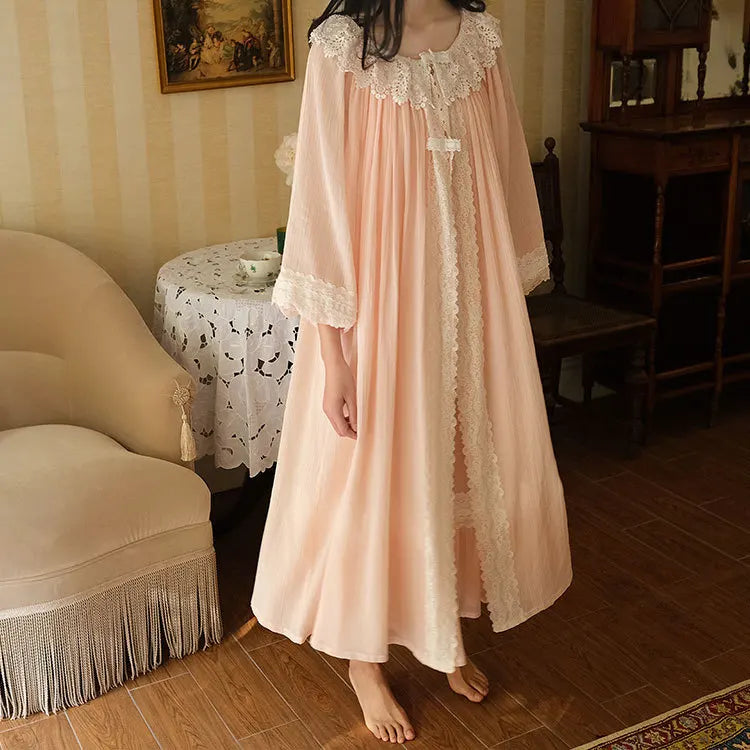 Luxe Vintage Princess Cotton Nightgown