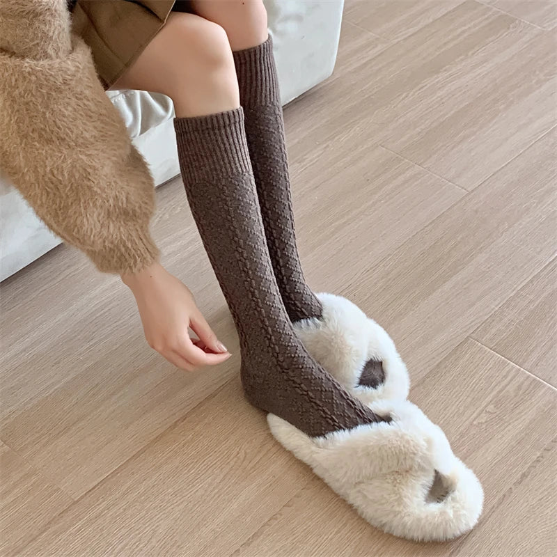 Chic Retro Knee-High Socks