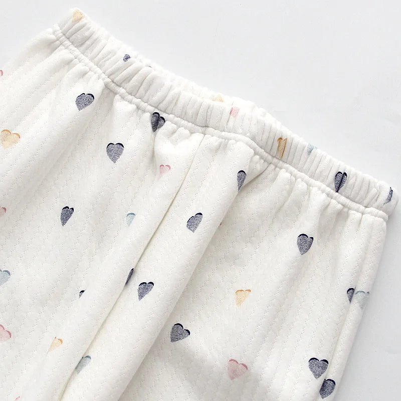 Hearts Cotton Long Sleeve Pants Pajama Set
