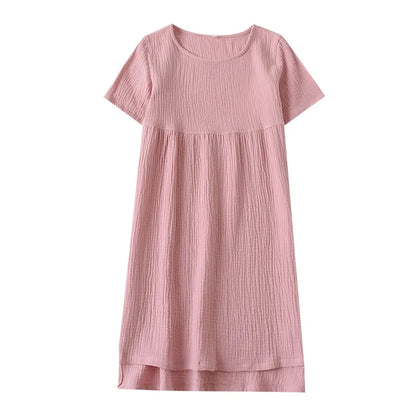 Solid Cotton Nightgown