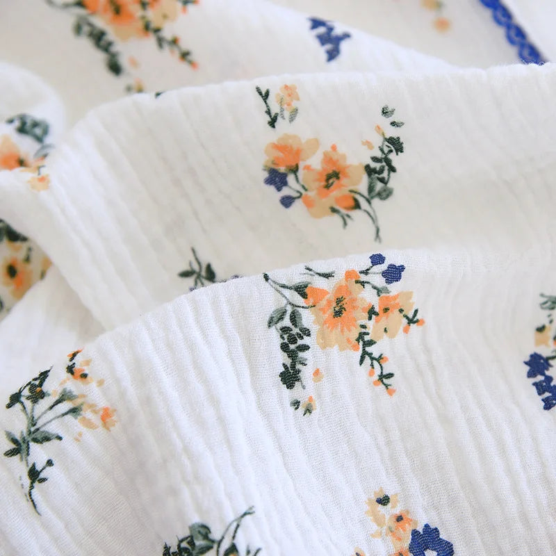Japanese Floral Cotton Nightgown