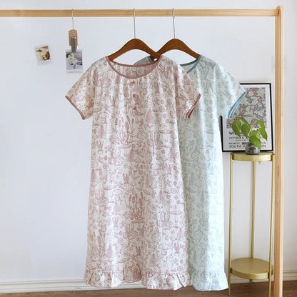 Enchanted Forest Cotton Nightgown