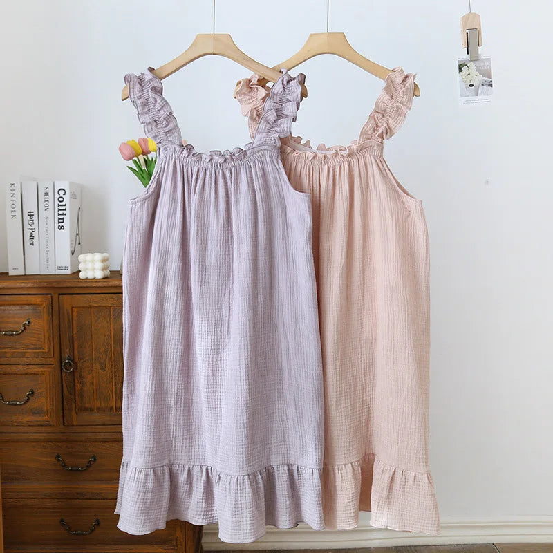 Breezy Thin Cotton Nightgown