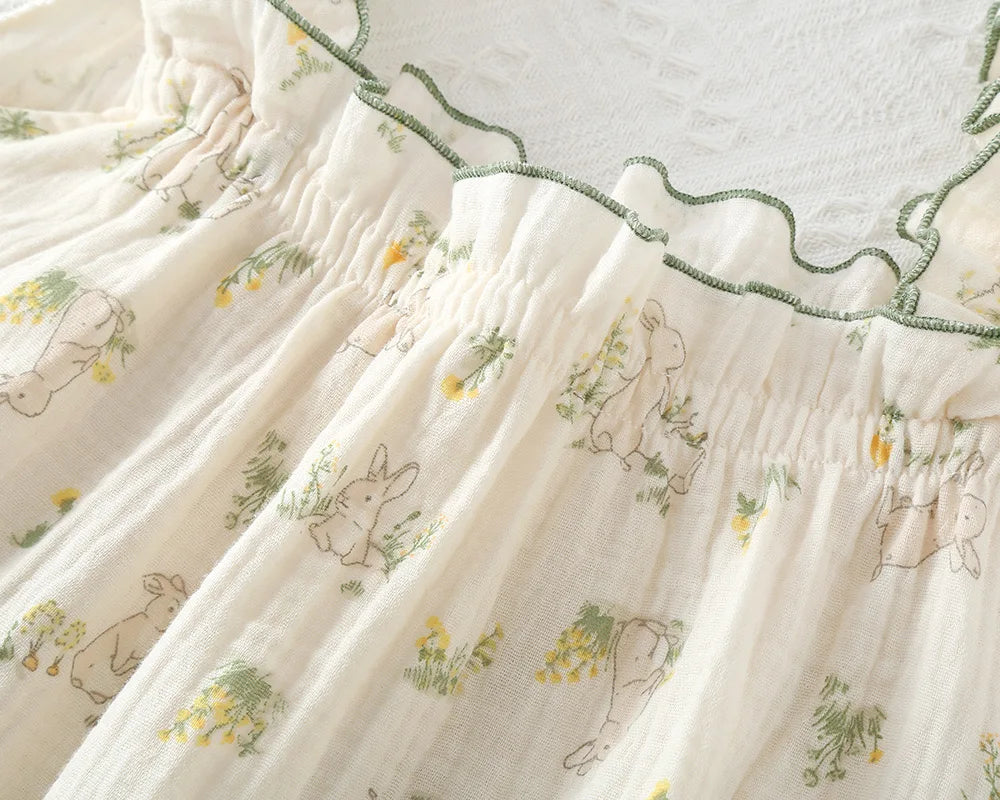 Delicate Floral Cotton Cami Shorts Pajama Set