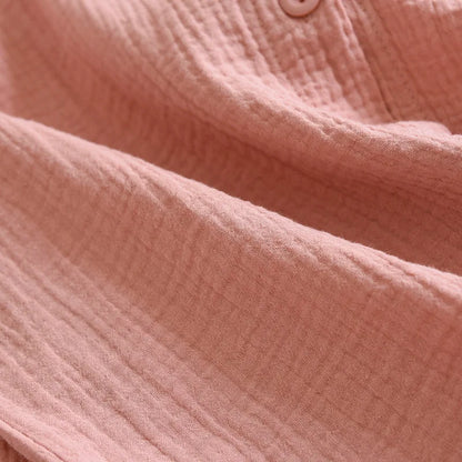 Cozy Minimalist Button-Up Cotton Pajama Set