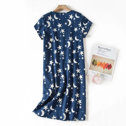 Starry Dream Cotton Nightgown